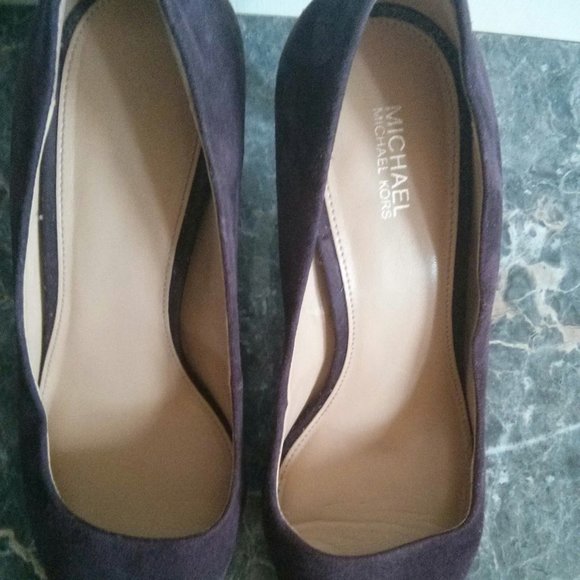 Michael Michael Kors Purple Suede Pumps Size 8 - Picture 9 of 16